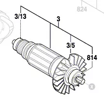 Induit BOSCH réf. 1 614 010 251 Bosch